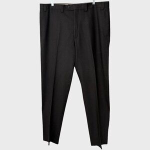 Lauren Ralph Lauren Wool Dress Pants Gray Men's 38X34 Flat-Front Trouser Slacks